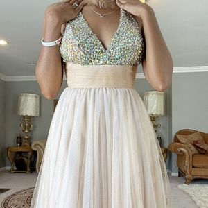 Champagne prom Dress